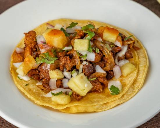 Order Al Pastor Taco food online from Baja Cali Fish & Tacos store, Alhambra on bringmethat.com