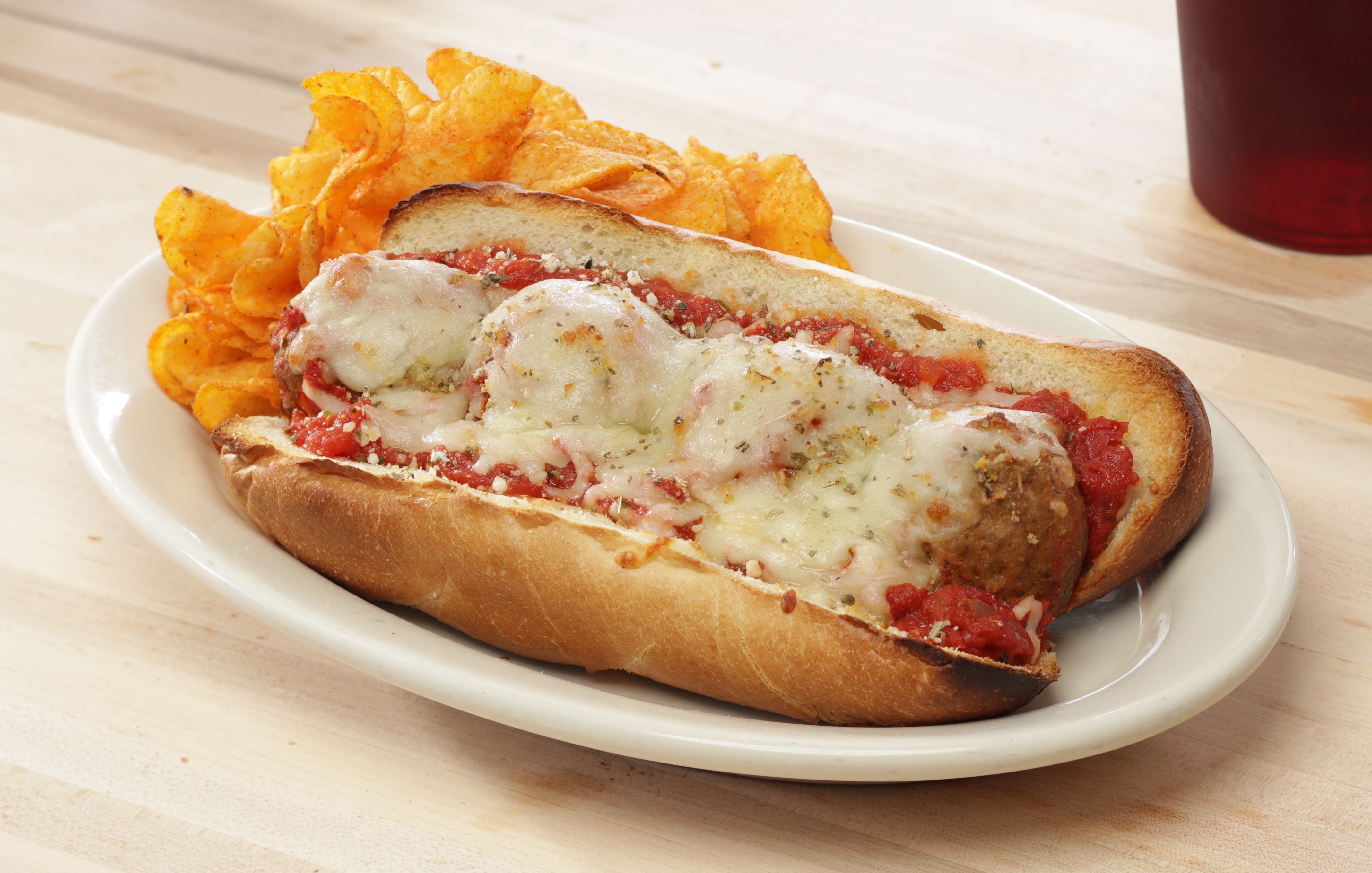 Order Meatball Parmigiana Sub food online from Johnny's New York Style Pizza store, Kennesaw on bringmethat.com