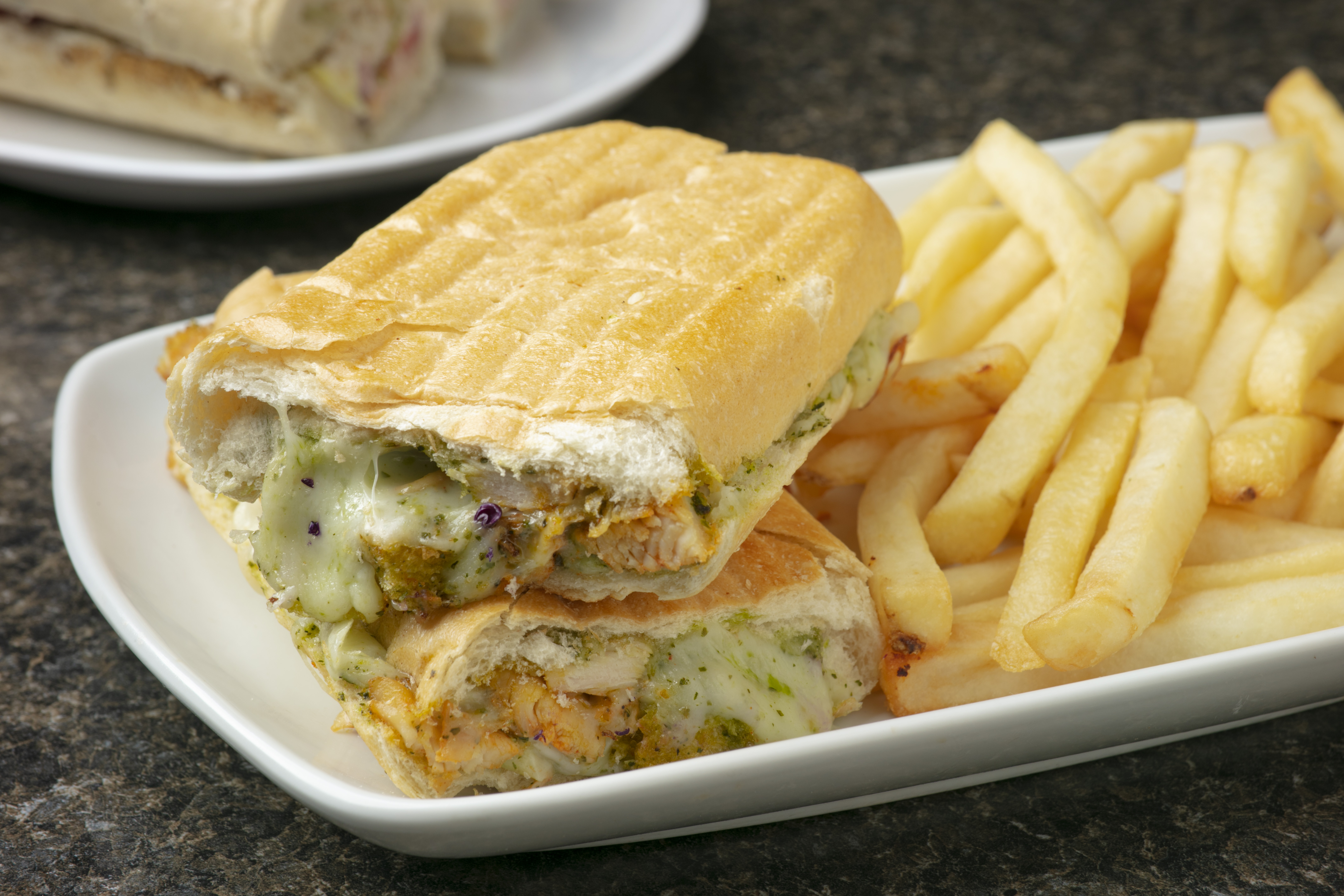 Order Pesto Chicken Panini food online from Arda's Cafe store, Los Angeles on bringmethat.com
