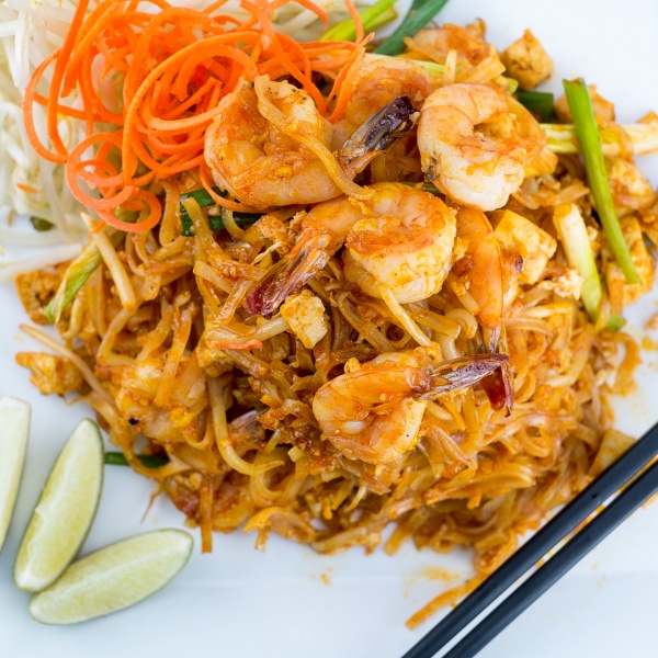 Order 51. Pad Thai Noodles food online from House of thai on larkin store, San Francisco on bringmethat.com