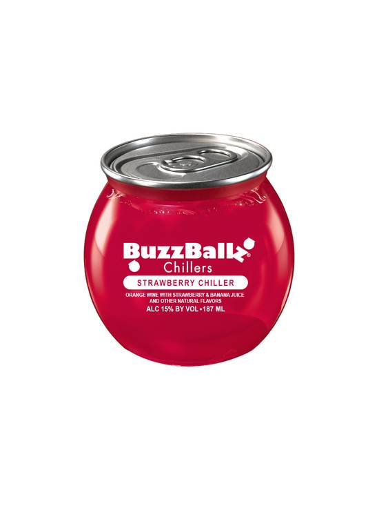 Order BuzzBallz Strawberry Chiller 187ML (15% ABV) food online from Chevron Extramile store, Brea on bringmethat.com