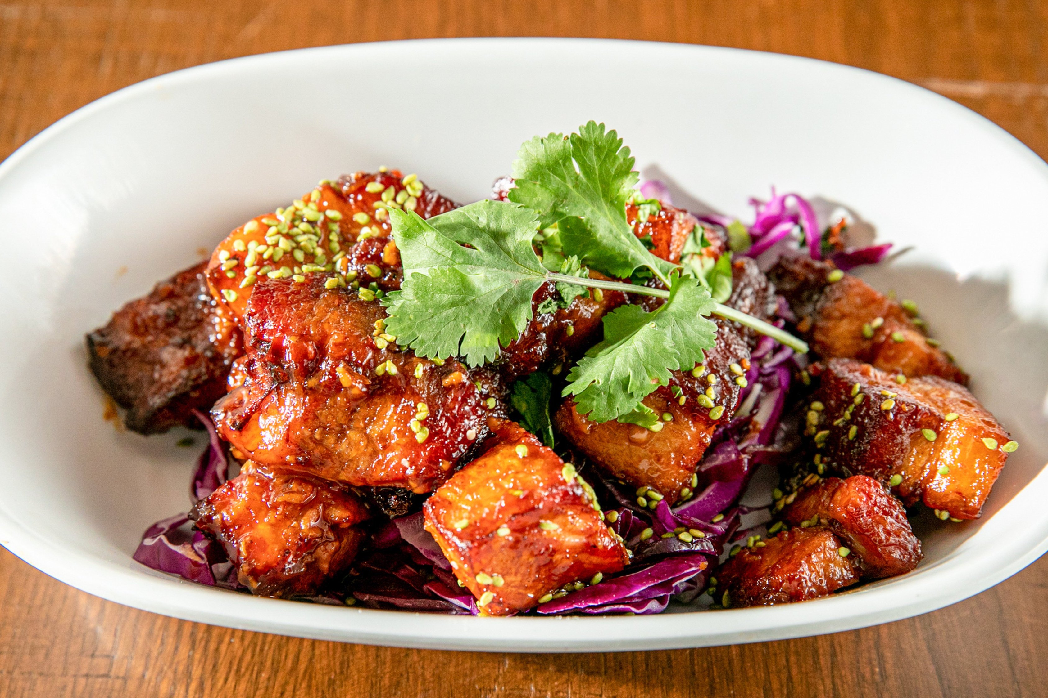 Order Pork Belly Cubes food online from 3n1 Sports Bar & Grill store, Chula Vista on bringmethat.com