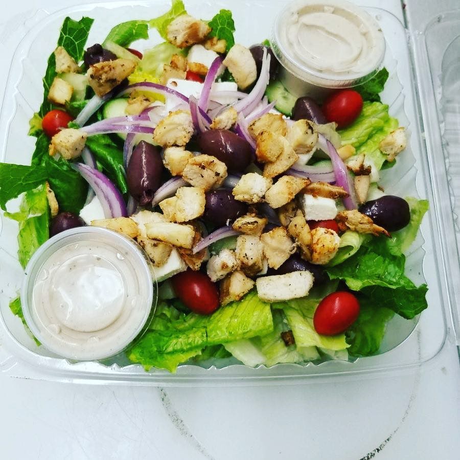 Order Chicken Caesar Salad - Salad food online from Chicago Pizza & Pasta store, St Charles on bringmethat.com