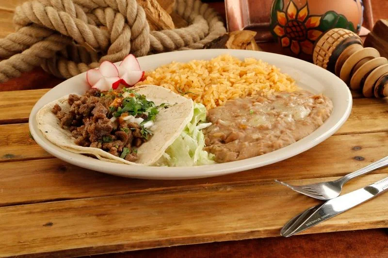 Order Meat Tacos food online from Mexico Lindo store, Rancho Cucamonga on bringmethat.com