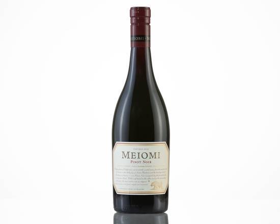 Order Meiomi Pinot Noir, 750mL red wine (13.7% ABV) food online from Arcadia Wine & Spirits store, Dallas on bringmethat.com