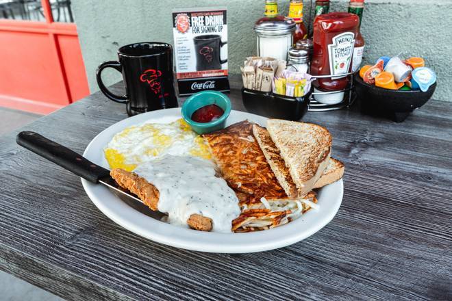 Order Chicken Fried Steak food online from Biscuits Cafe store, Beaverton on bringmethat.com