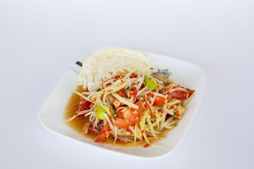 Order Papaya Salad food online from Thai Nakorn Restaurant store, Stanton on bringmethat.com
