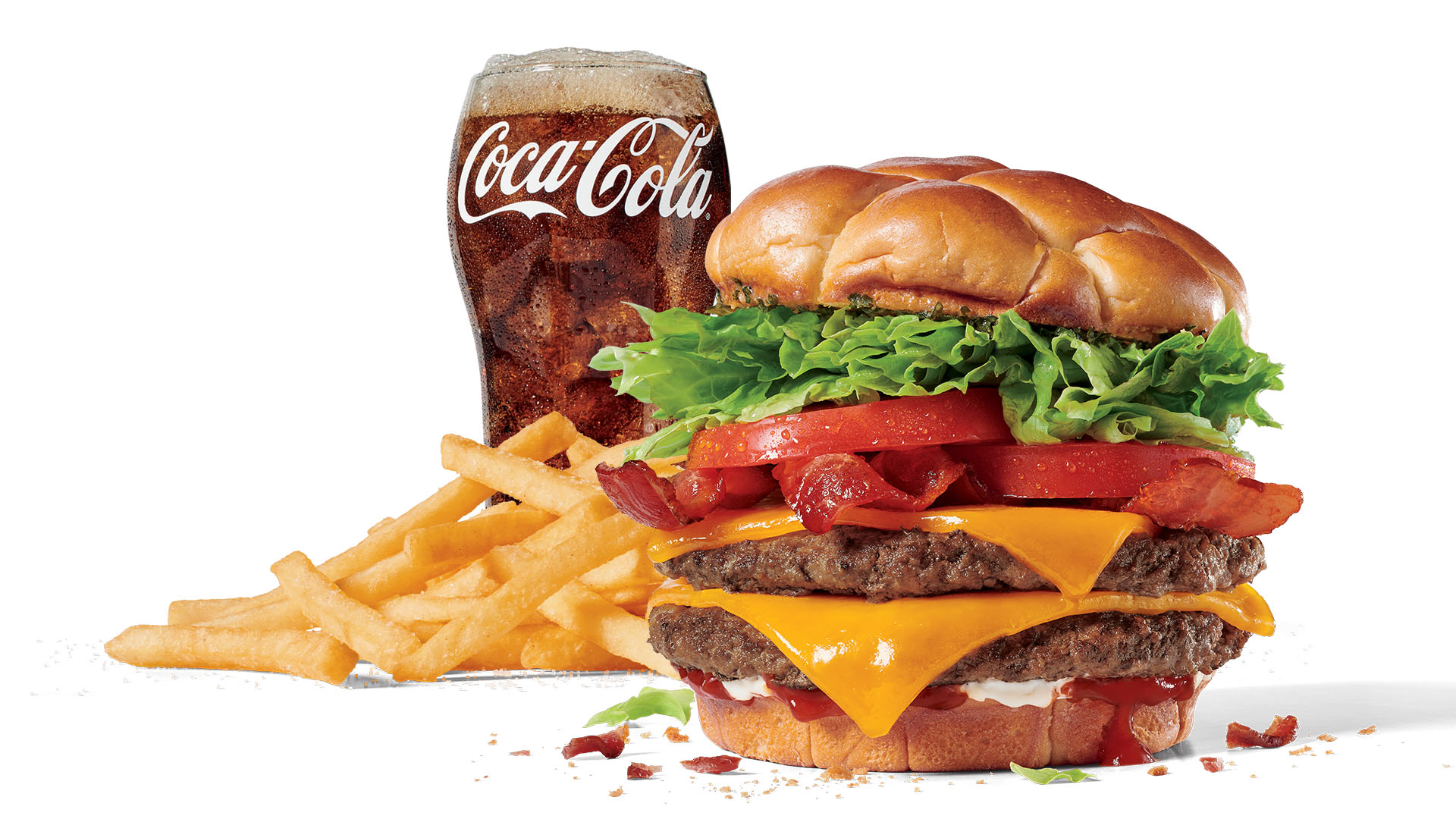 Order Large Bacon Double Buttery Jack® Cheeseburger Combo food online from Jack In The Box store, Henderson on bringmethat.com