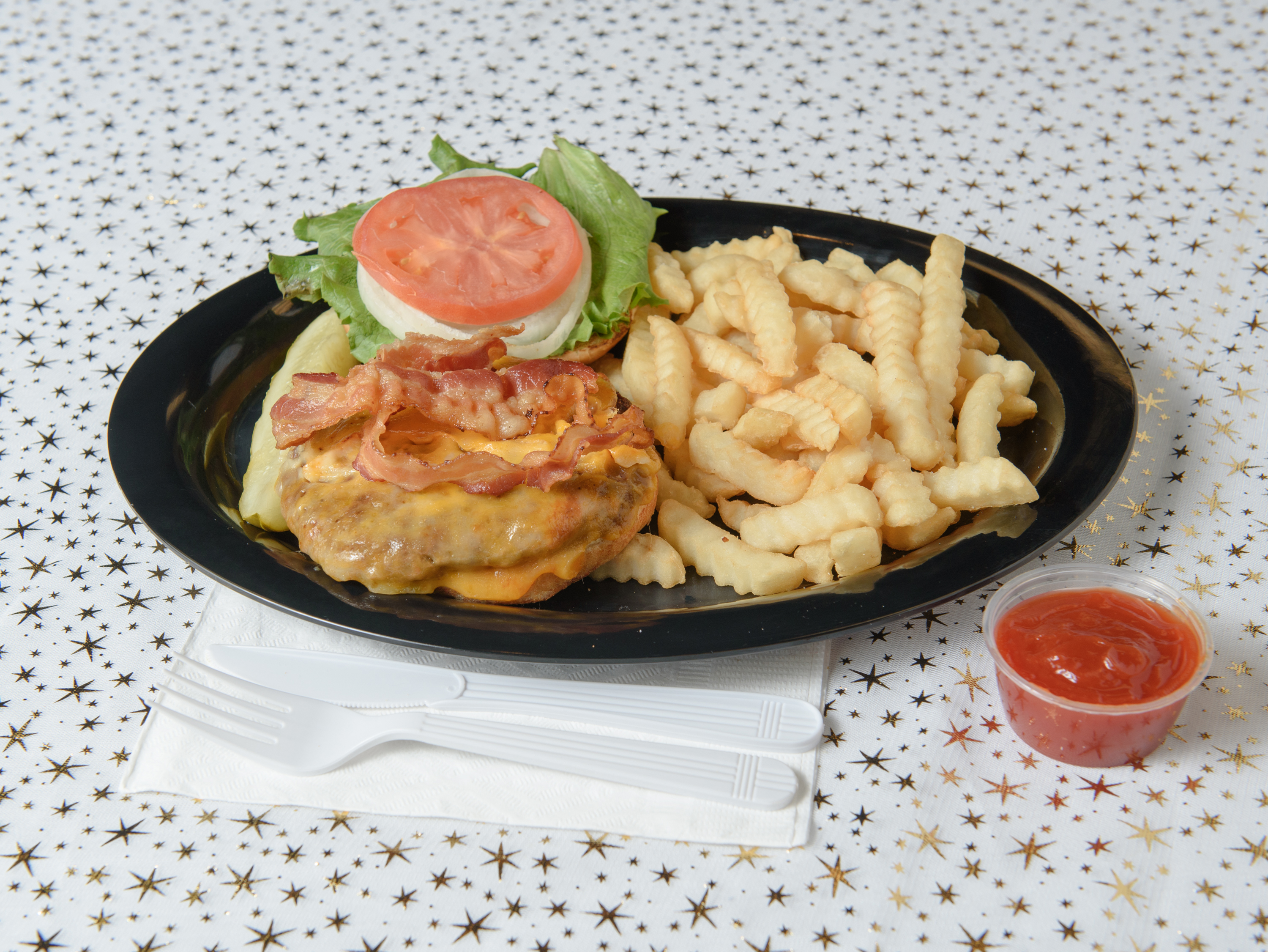 Order The Chevy Cheeseburger food online from Hollywood Blvd. store, Woodridge on bringmethat.com