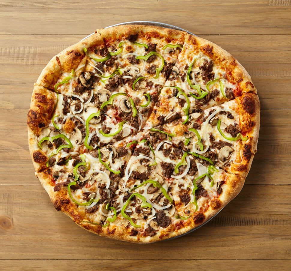 Order Steak and Cheese Pizza food online from Johnny's New York Style Pizza store, Macon on bringmethat.com