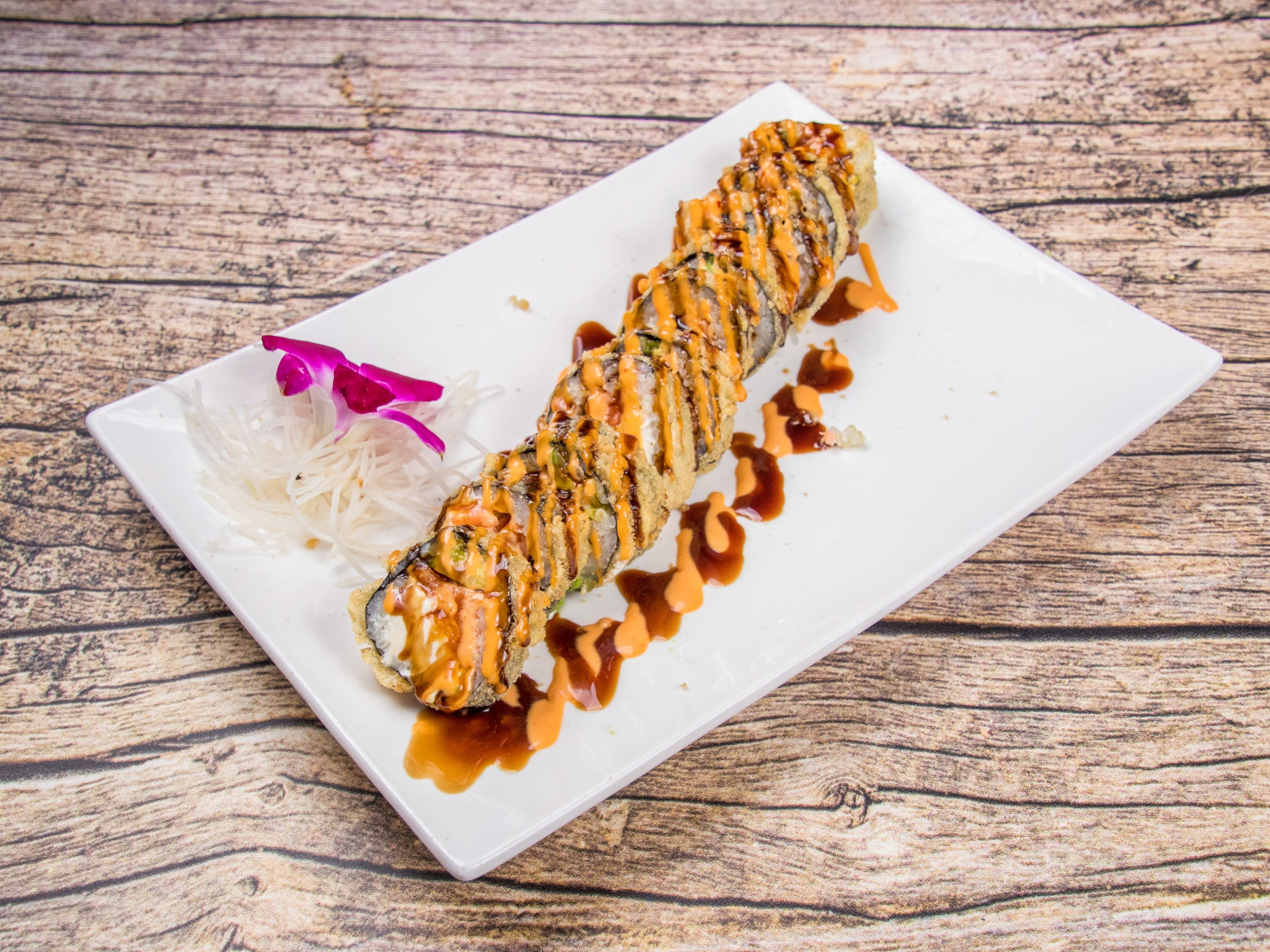 Order Super Crunch Roll food online from Tokyo Bay Restaurant store, Roswell on bringmethat.com