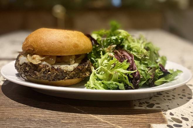 Order Mushroom and Rolled Oat Burger food online from Red Table store, Reston on bringmethat.com