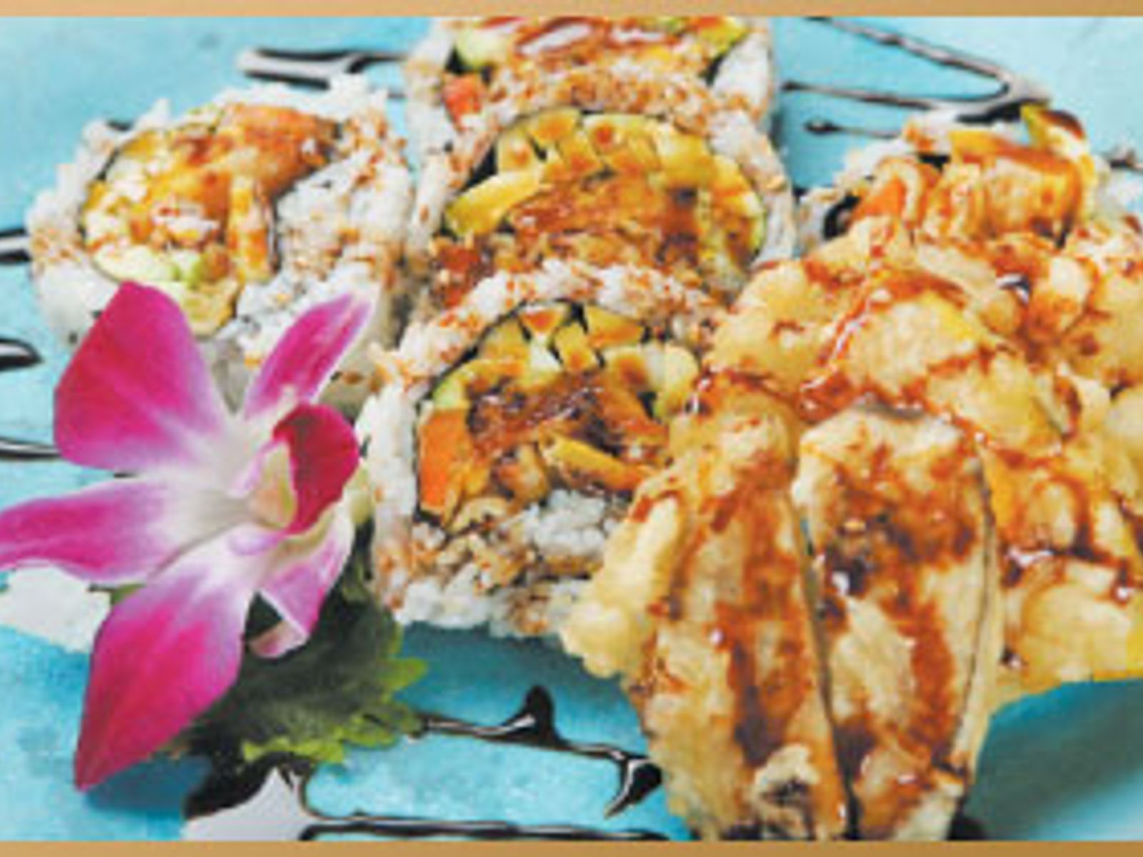 Order Veggie Tempura Roll food online from The Room Sushi Bar store, Los Angeles on bringmethat.com