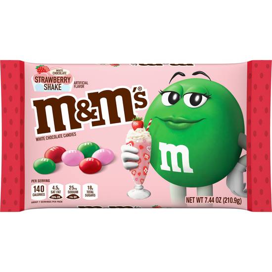 Order M&M'S White Chocolate Strawberry Shake Valentines Day Candy, 7.44 oz Bag food online from Cvs store, WILLIMANTIC on bringmethat.com