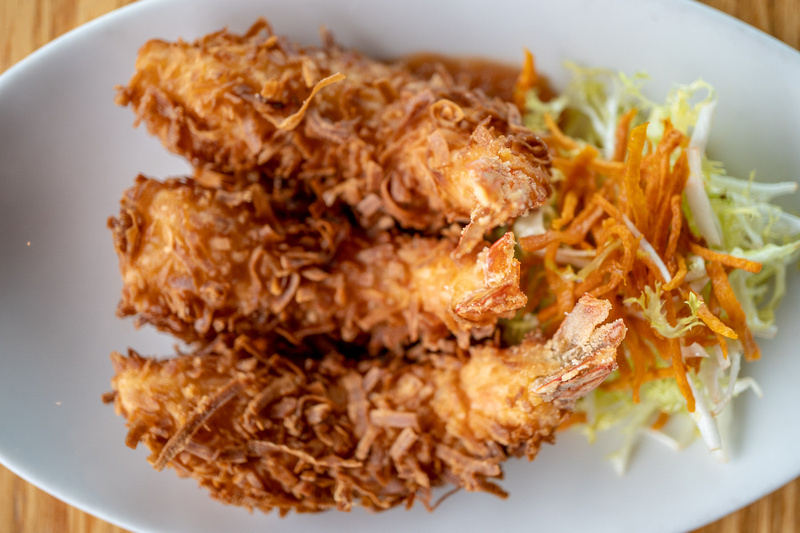 Order Jumbo Coconut Prawns  food online from Moonraker Mobile store, Pacifica on bringmethat.com
