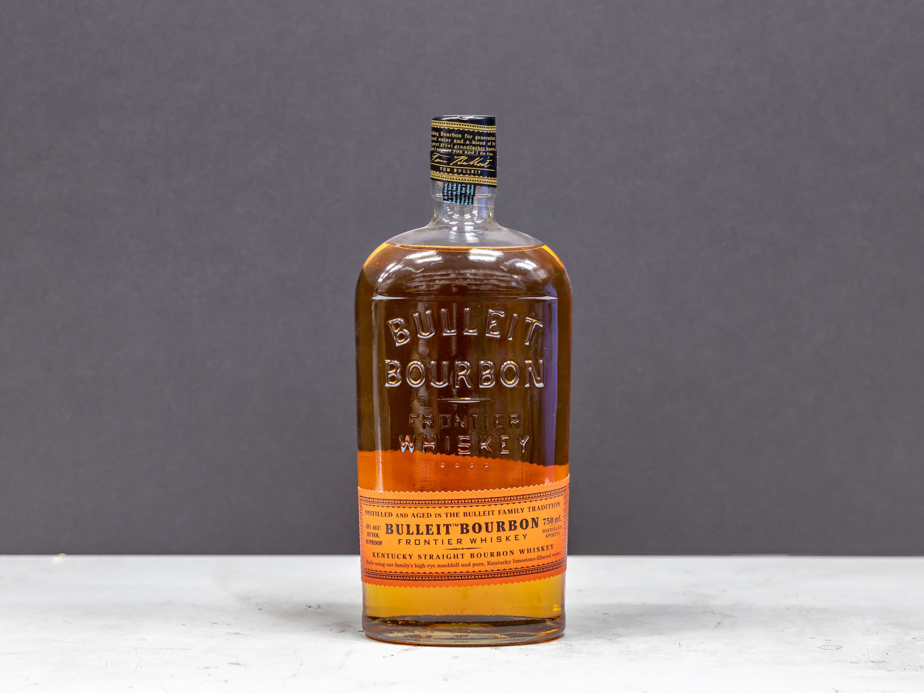 Order 750 ml. of Bulleit Bourbon Whiskey  food online from Liquor Deli store, La Puente on bringmethat.com