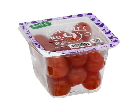 Order Signature Farms · No 9 Red Cherry Tomatoes (16 oz) food online from Albertsons Express store, Fort Worth on bringmethat.com