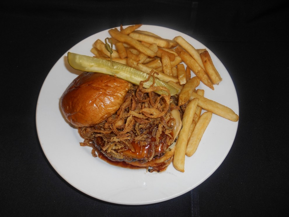 Order Smokehouse Burger food online from Emmett Brewing Company store, West Dundee on bringmethat.com