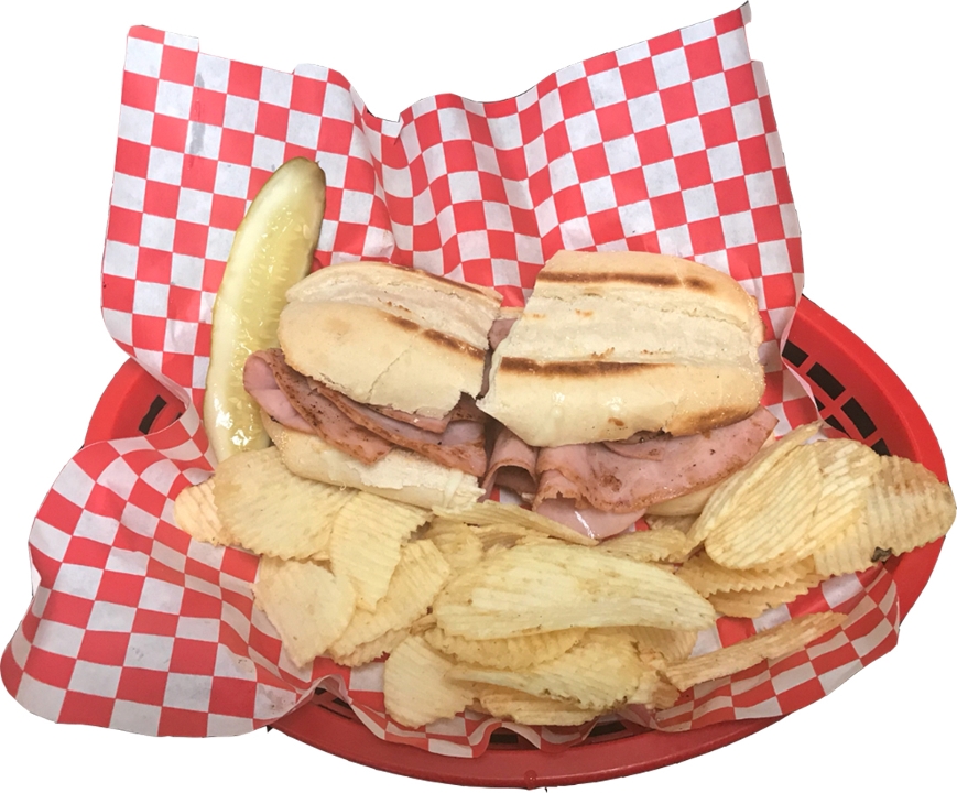 Order Hot Ham & Cheese Sub food online from Davinci Pizza store, Frankfort on bringmethat.com