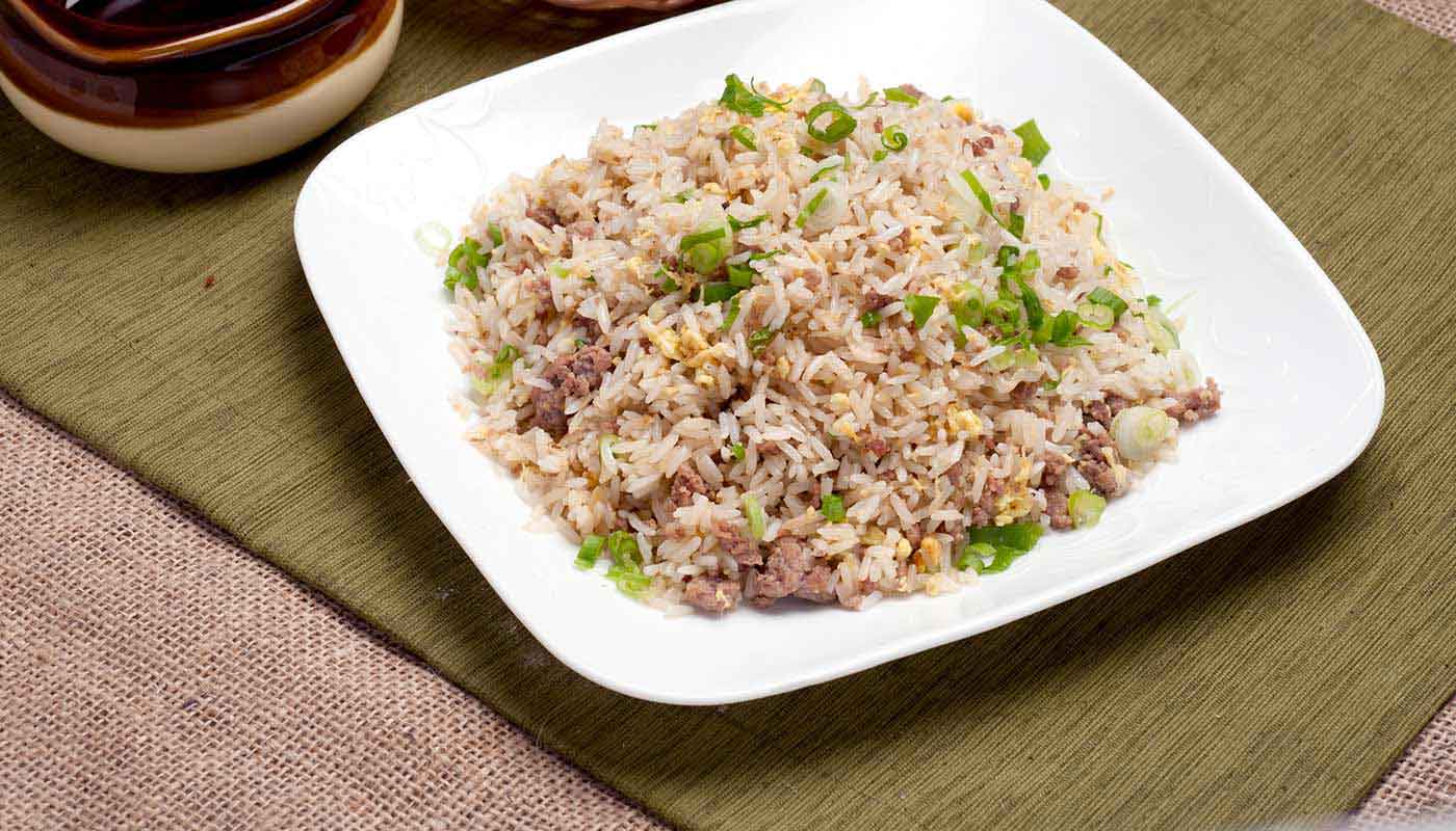 Order H17. Beef Fried Rice (生炒牛肉飯) food online from Happy Harbor Cuisine store, Alhambra on bringmethat.com