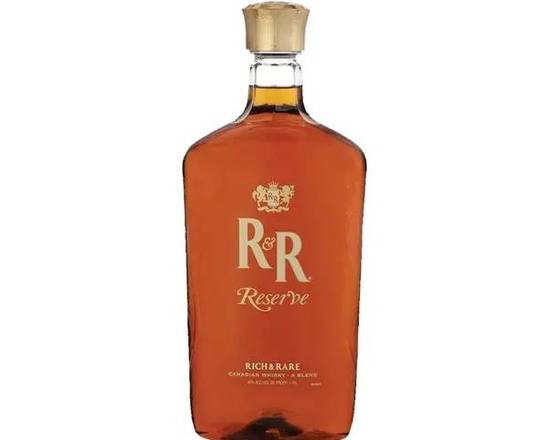 Order Rich &Rare Reserve 1.75ml blend whiskey (40.0%ABV) food online from VALU DISCOUNT LIQUOR #1 store, Houston on bringmethat.com