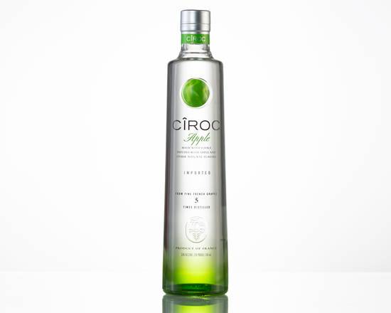 Order Ciroc Apple, 750mL vodka (35.0% ABV) food online from One Stop Liquor store, Los Angeles on bringmethat.com