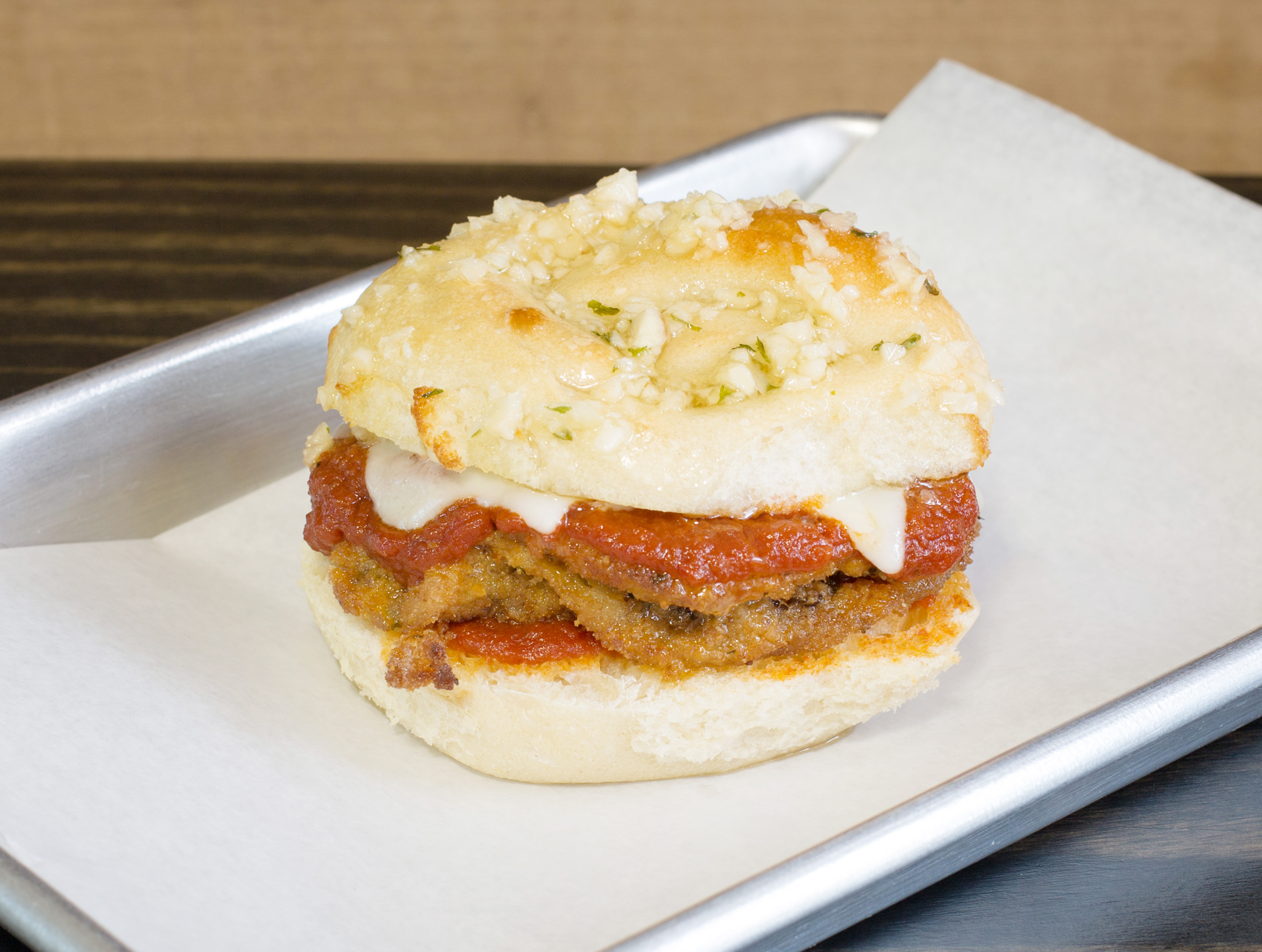 Order Eggplant Parm Slider food online from Hold My Knots store, Hillsdale on bringmethat.com