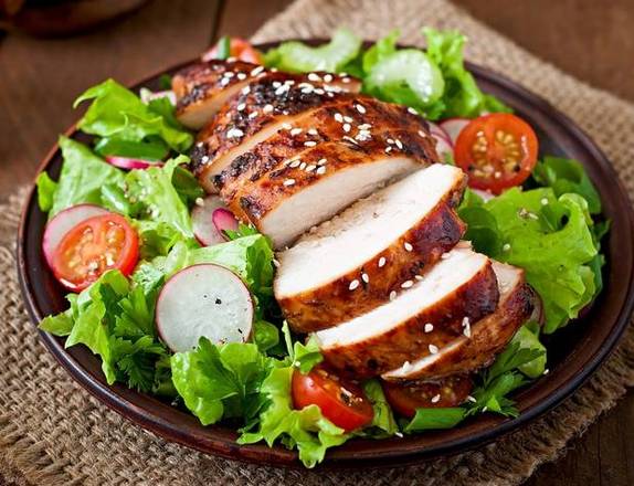 Order Grilled Chicken Caesar Salad food online from Michaelangelo's Pizza store, Baltimore on bringmethat.com