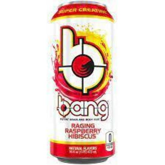 Order Bang Energy Drink - Raging Raspberry Hibiscus food online from IV Deli Mart store, Goleta on bringmethat.com