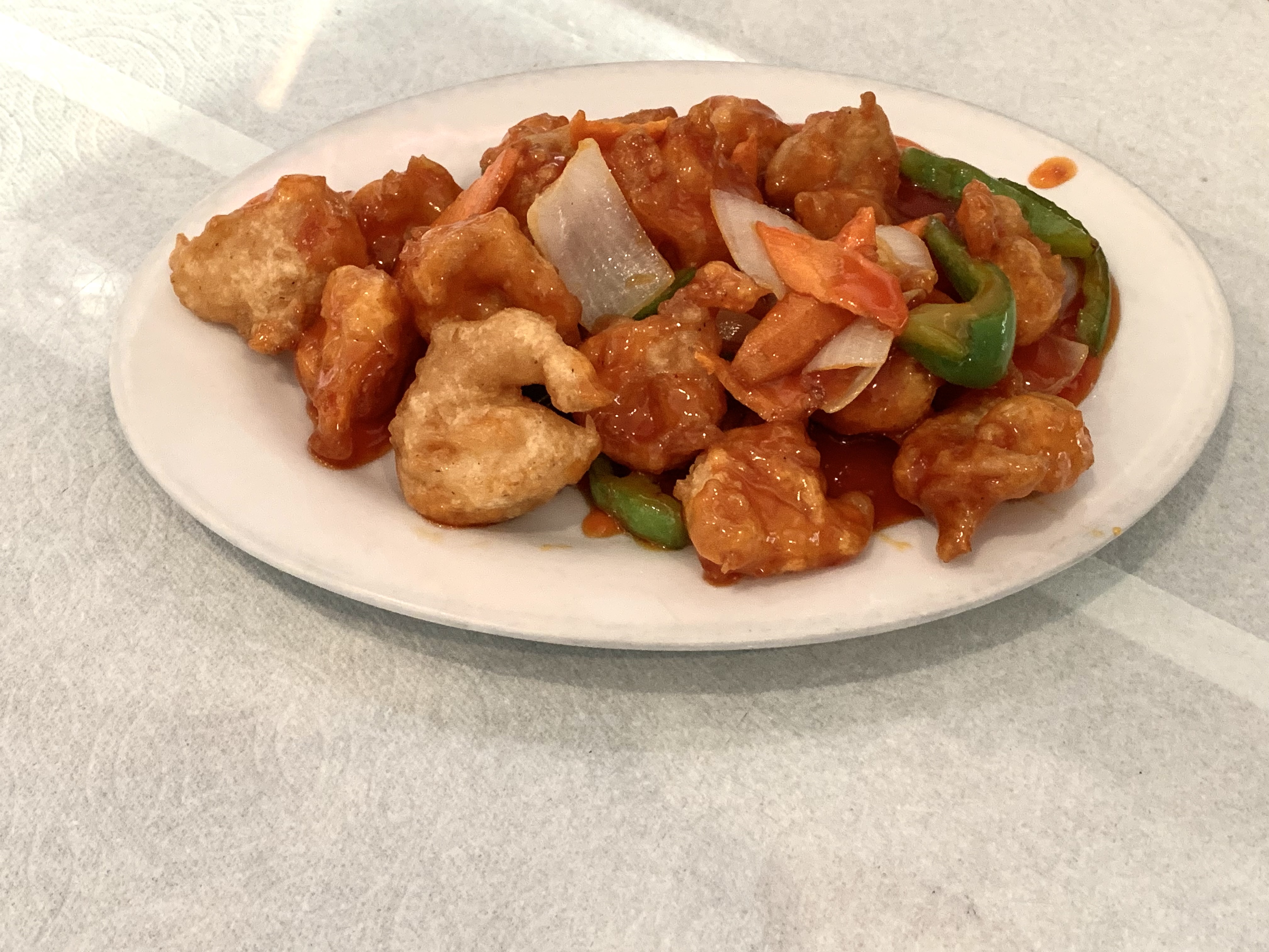 Order 18 Piece Sweet and Sour Prawns food online from Hong Kong Restaurant store, Manteca on bringmethat.com