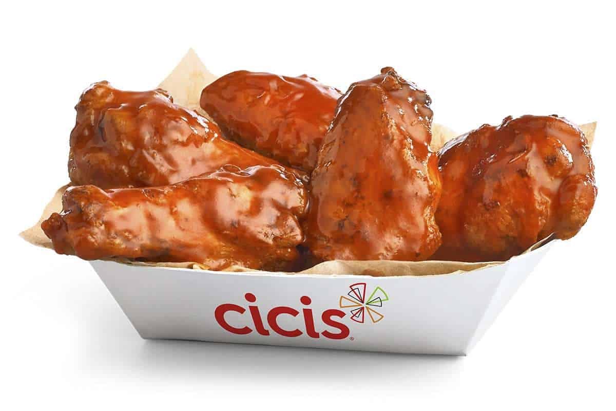 Order Mild Buffalo Wings - 5 Pieces food online from Cicis Pizza store, Dallas on bringmethat.com