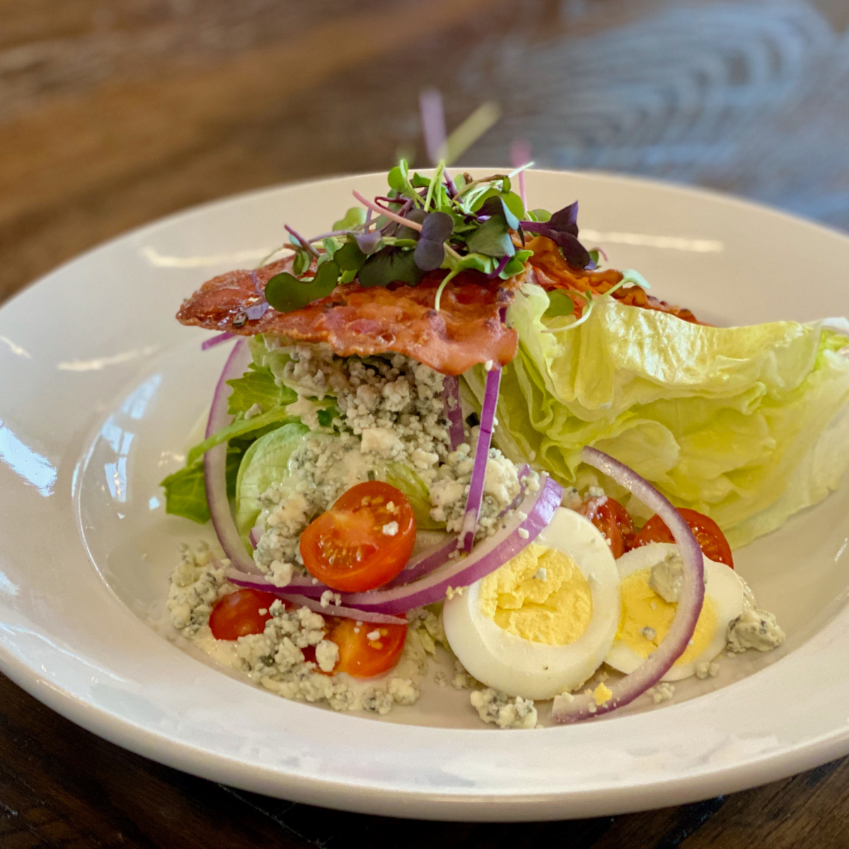 Order Wedge Salad food online from Burntwood Tavern store, Canton on bringmethat.com