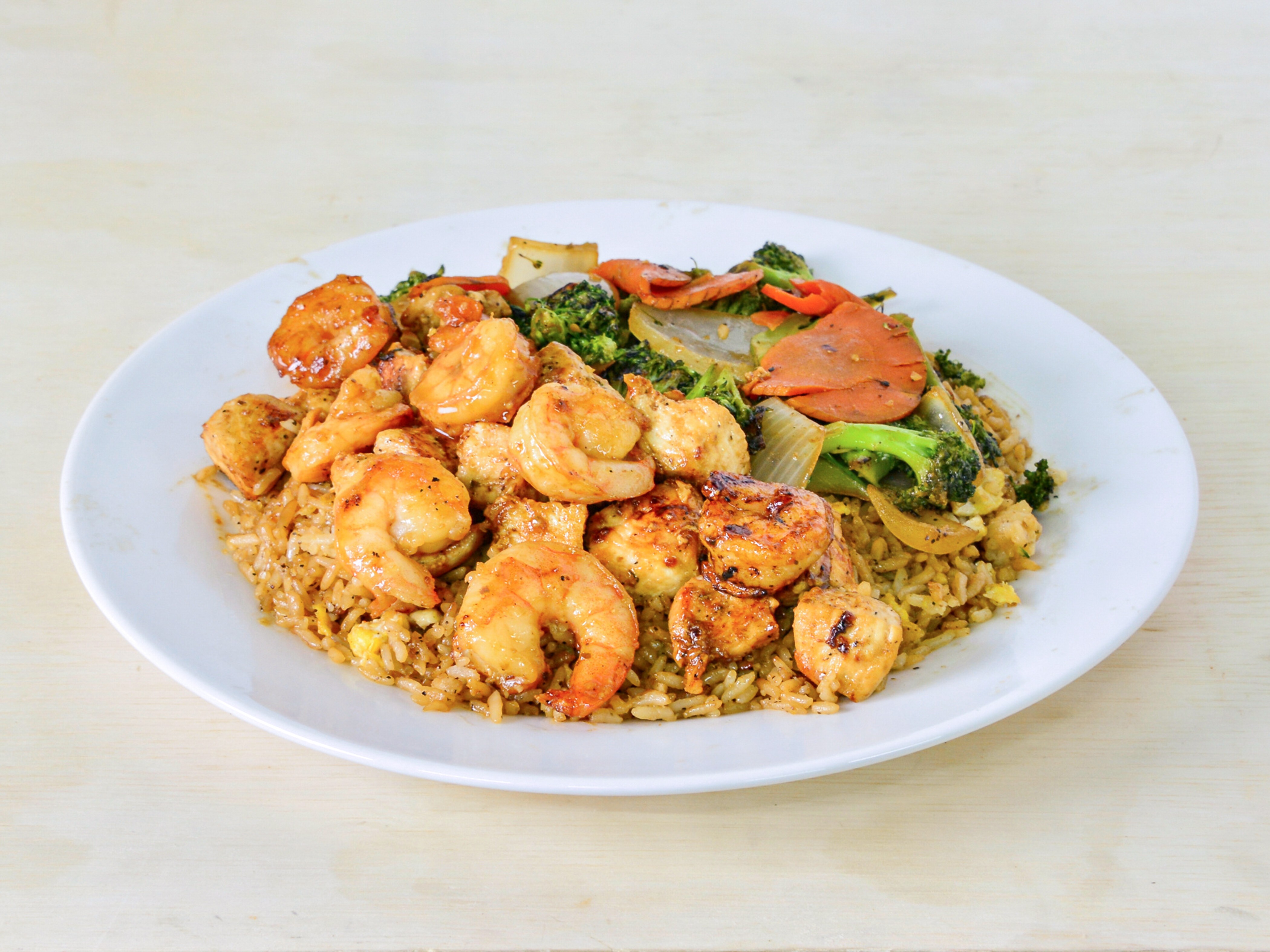 Order Double Hibachi Entree food online from Hibachi Xpress Bar & Grill store, Akron on bringmethat.com