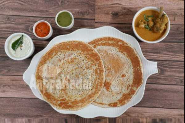 Order KAL DOSA WITH CHICKEN CURRY food online from Aappakadai store, Santa Clara on bringmethat.com