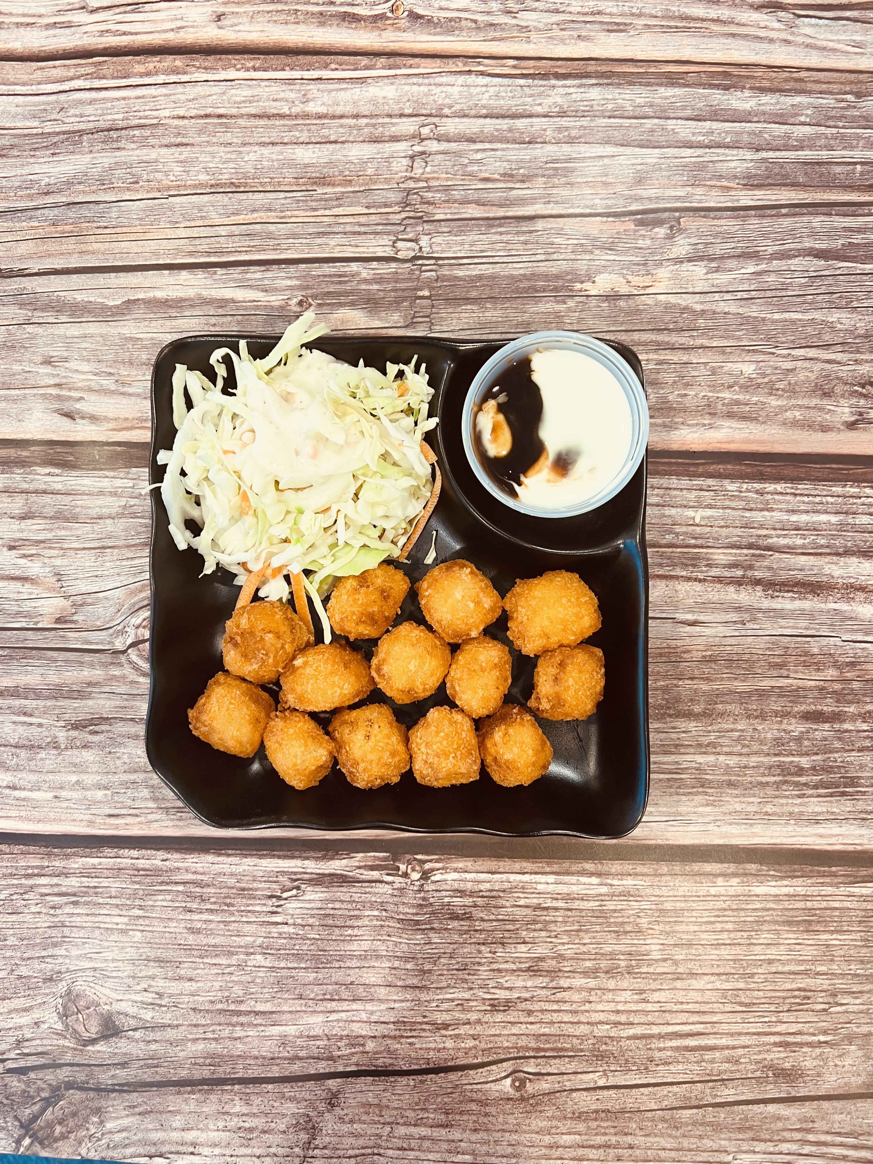 Order Japanese Golden Squid Balls food online from Ninja Ramen store, Arlington on bringmethat.com