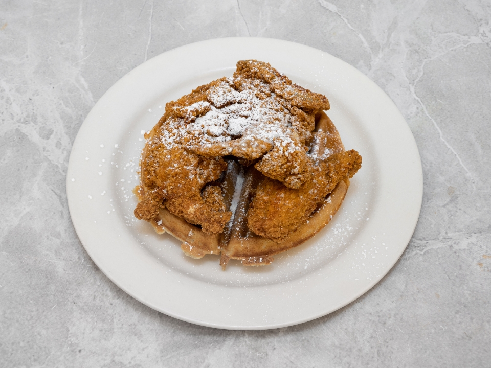 Order Fried Half Chicken & Waffle food online from Tenafly Classic Diner store, Tenafly on bringmethat.com