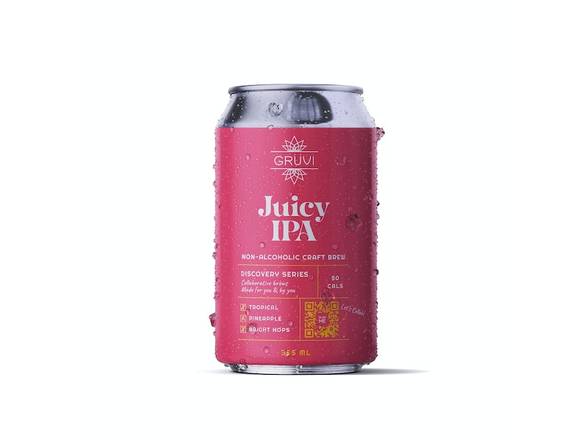 Order Gruvi Non-Alcoholic Juicy IPA - 6x 12oz Cans food online from Rayan Discount Liquors store, CHICAGO on bringmethat.com