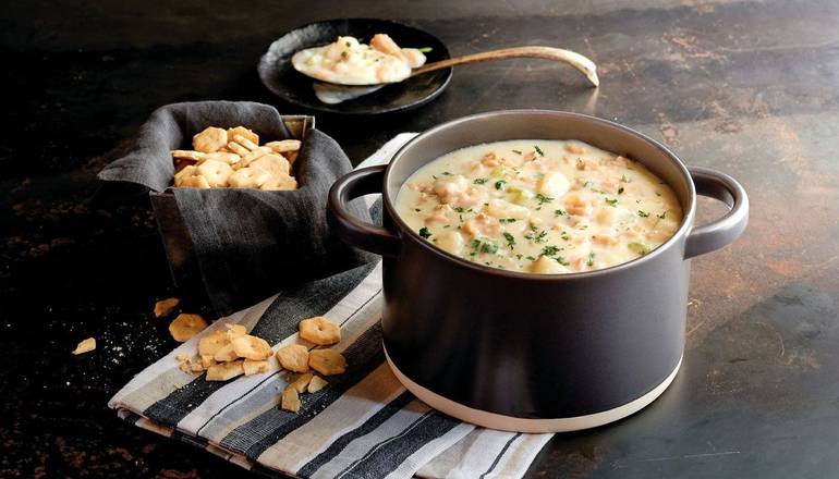Order Clam Chowder - Cup food online from Claim Jumper Restaurant store, Avondale on bringmethat.com