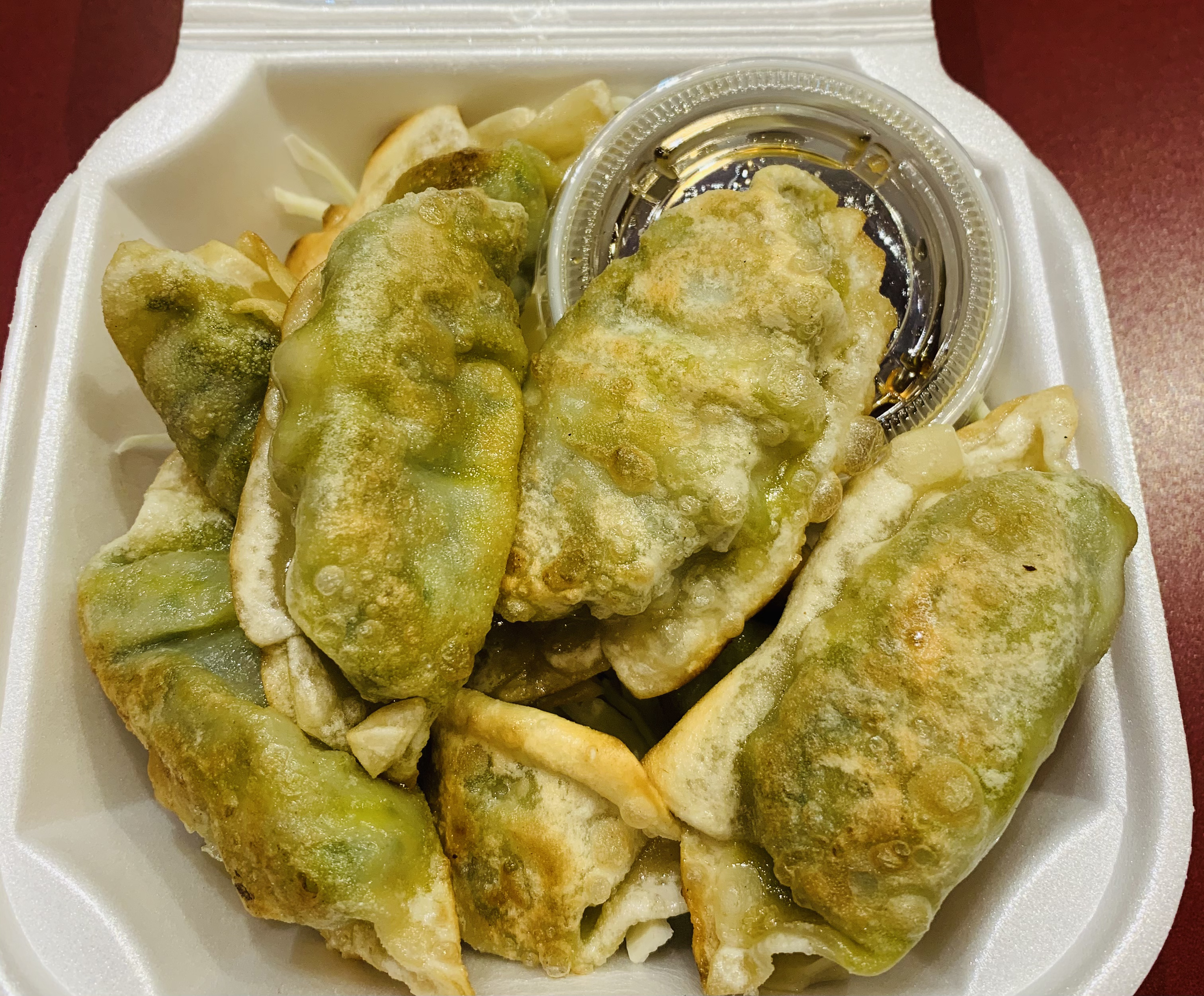 Order 8 Pan Fried Vegetarian Dumpling food online from Golden China store, Springfield on bringmethat.com