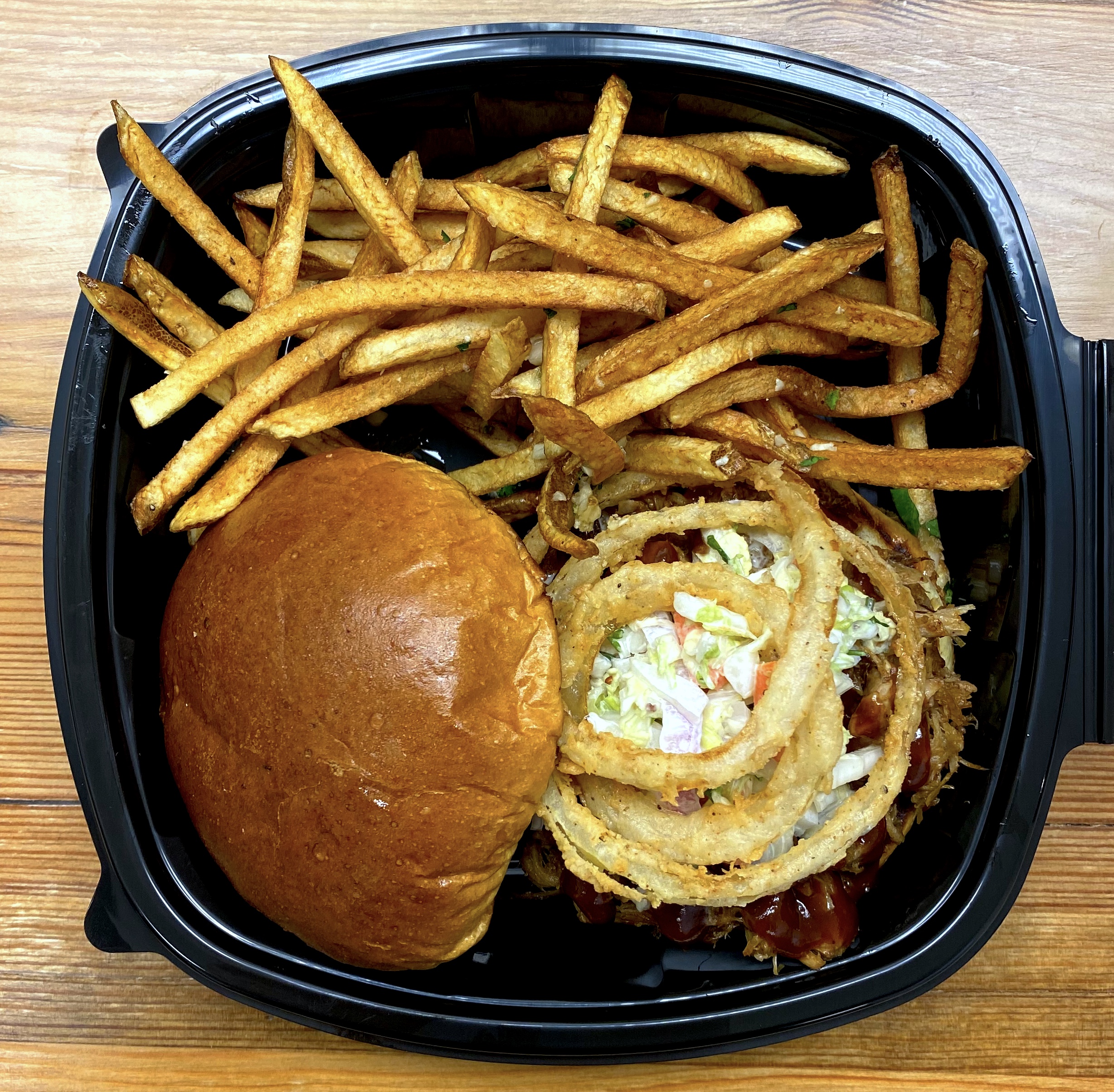 Order 53rd St. BBQ Pulled Pork Sandwich food online from Groundlevel 105 store, Lombard on bringmethat.com