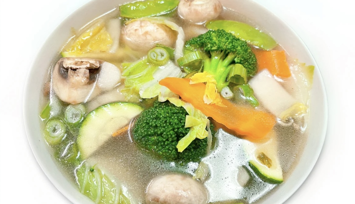 Order Vegetable Soup food online from China A Go Go (Losee) store, North Las Vegas on bringmethat.com