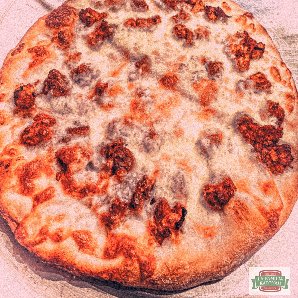 Order BBQ Chicken Pizza* - BBQ Chicken Pizza* food online from La Familia store, Katonah on bringmethat.com