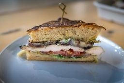 Order Pesto Chicken Breast Sandwich food online from Bakers Daughter store, Washington on bringmethat.com