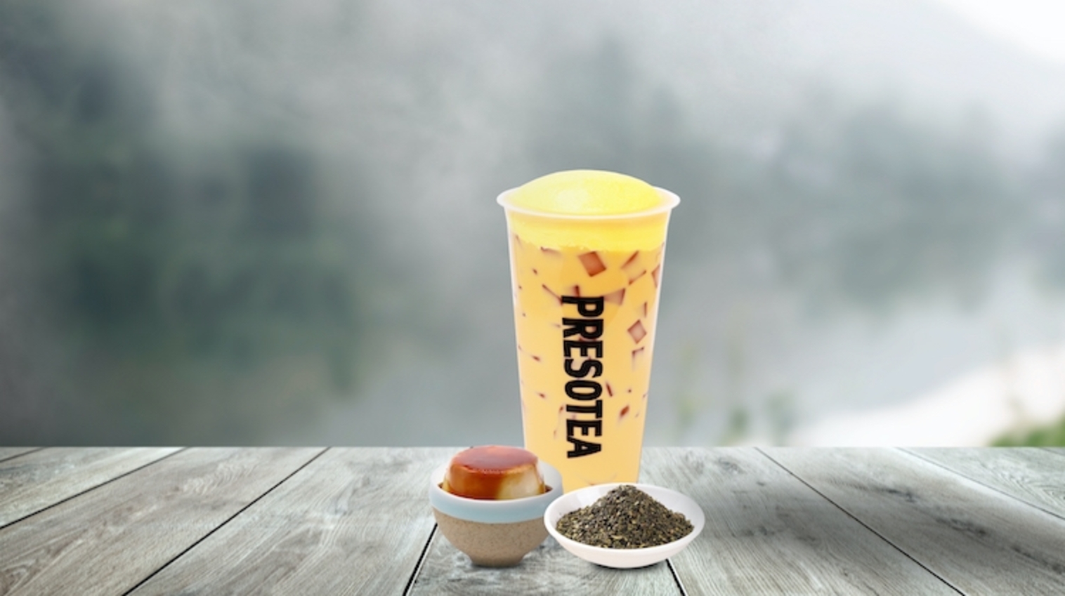 Order Creme Brulee Milk Tea food online from Presotea-Santa Ana store, Santa Ana on bringmethat.com