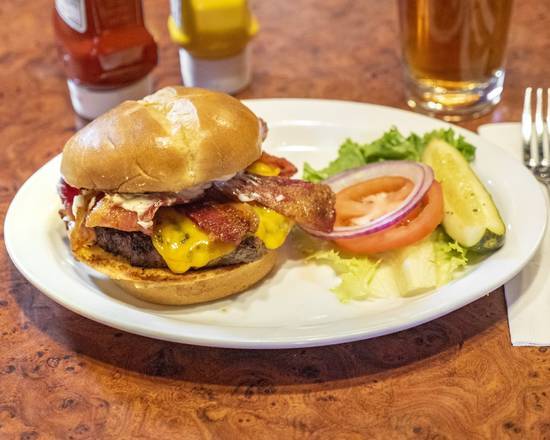 Order Bacon Bacon Burger food online from The Burger Saloon store, Woodland on bringmethat.com