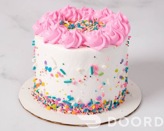 Order Confetti Froyo Mini Cake – Pink food online from Sweet Cakes store, Brentwood on bringmethat.com