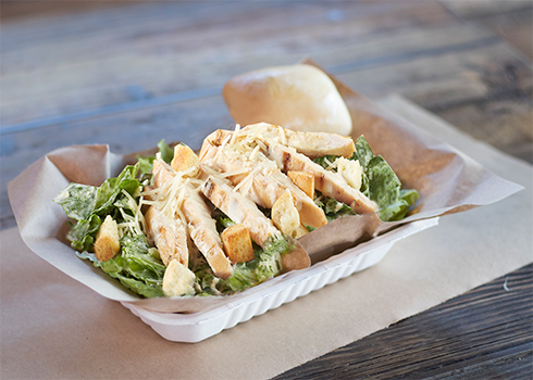 Order Chicken Caesar Salad food online from Dickey's Barbecue Pit on Governors West (937) store, Huntsville on bringmethat.com