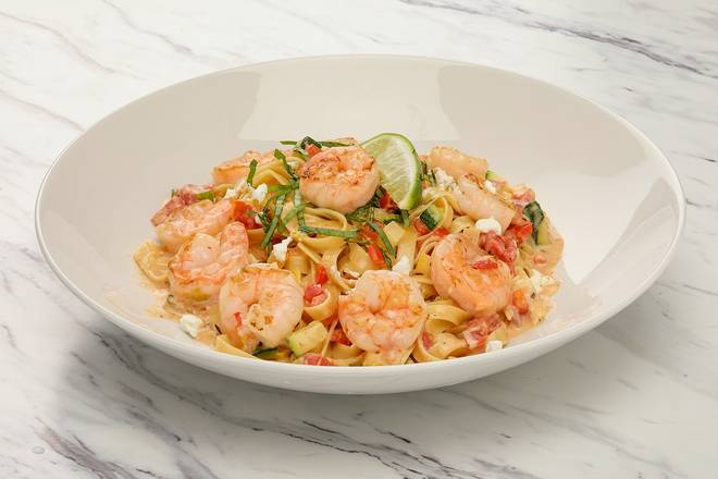 Order Baja Shrimp Pasta food online from Firebirds Wood Fired Grill store, Chadds Ford on bringmethat.com