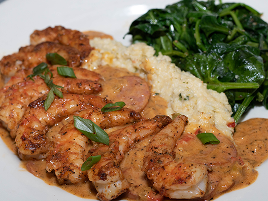 Order Shrimp 'N Grits food online from Rockfish Seafood Grill store, McKinney on bringmethat.com