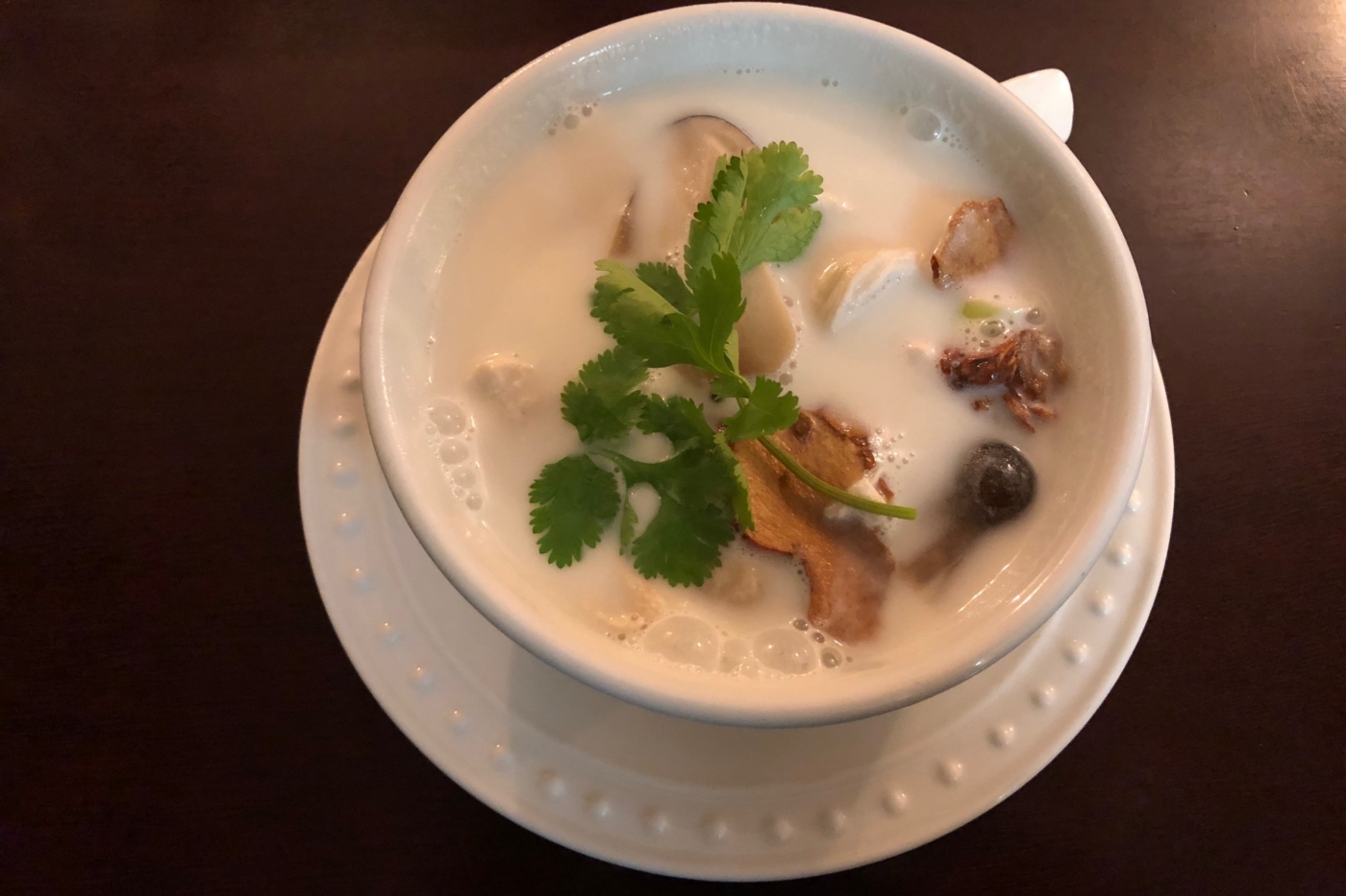 Order Tom Kha Gai Soup  food online from Rice And Curry store, Ambler on bringmethat.com